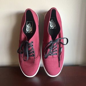 Maroon Lo Pro Vans - Women's 9.5, Men's 8