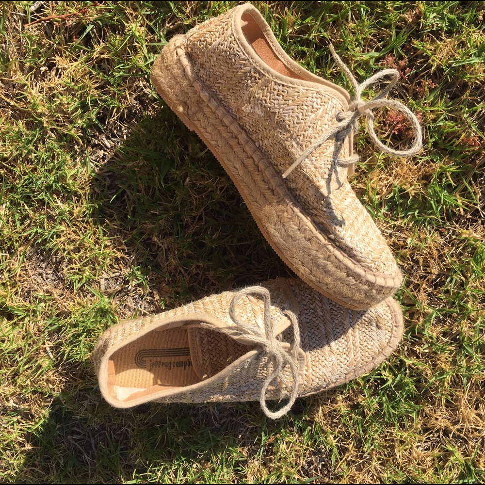 Jeffrey Campbell woven platforms