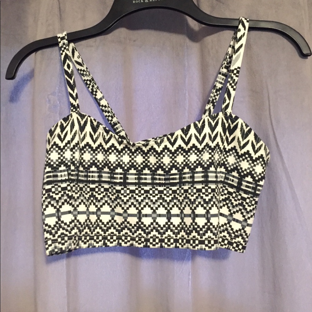 Black and white bralette