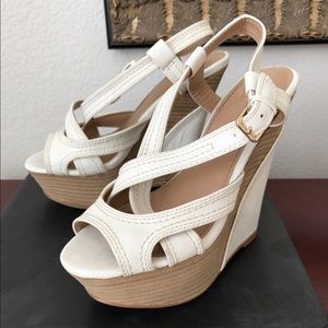 Colin Stuart White wedges. Size 5