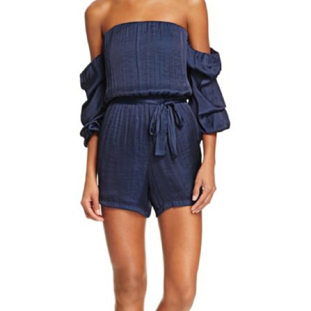 NWT Bardot Caught Sleeve Off The Shoulder Romper