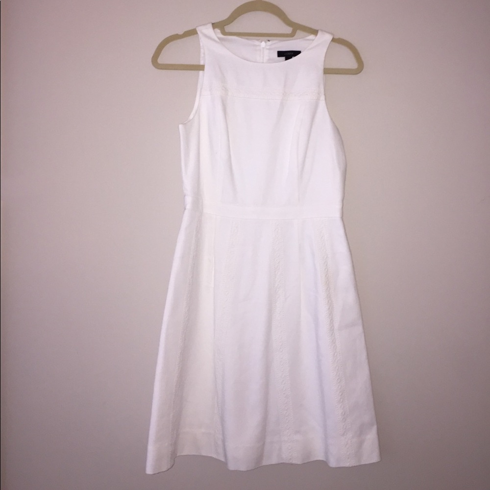 NWOT White Sleeveless J. Crew Dress Size 4