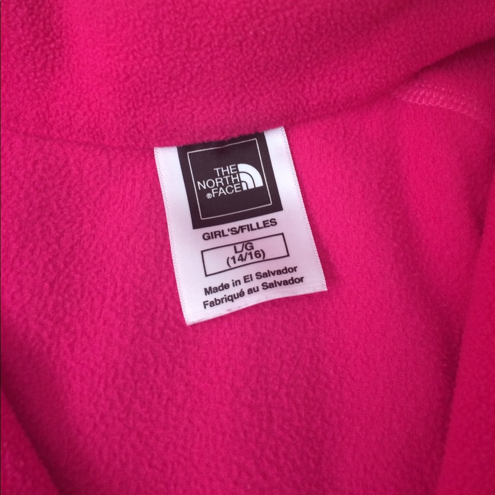 North face girls pink fleece - Picture 2 of 2