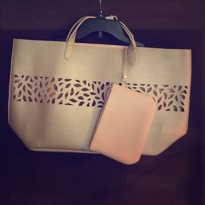 Gold tan toned tote bag. New without tags