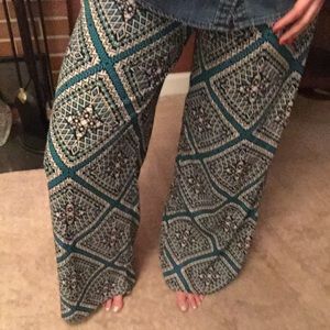 Brand new high waisted Boho flare pants