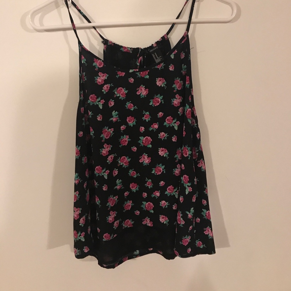 Forever 21 floral tank top