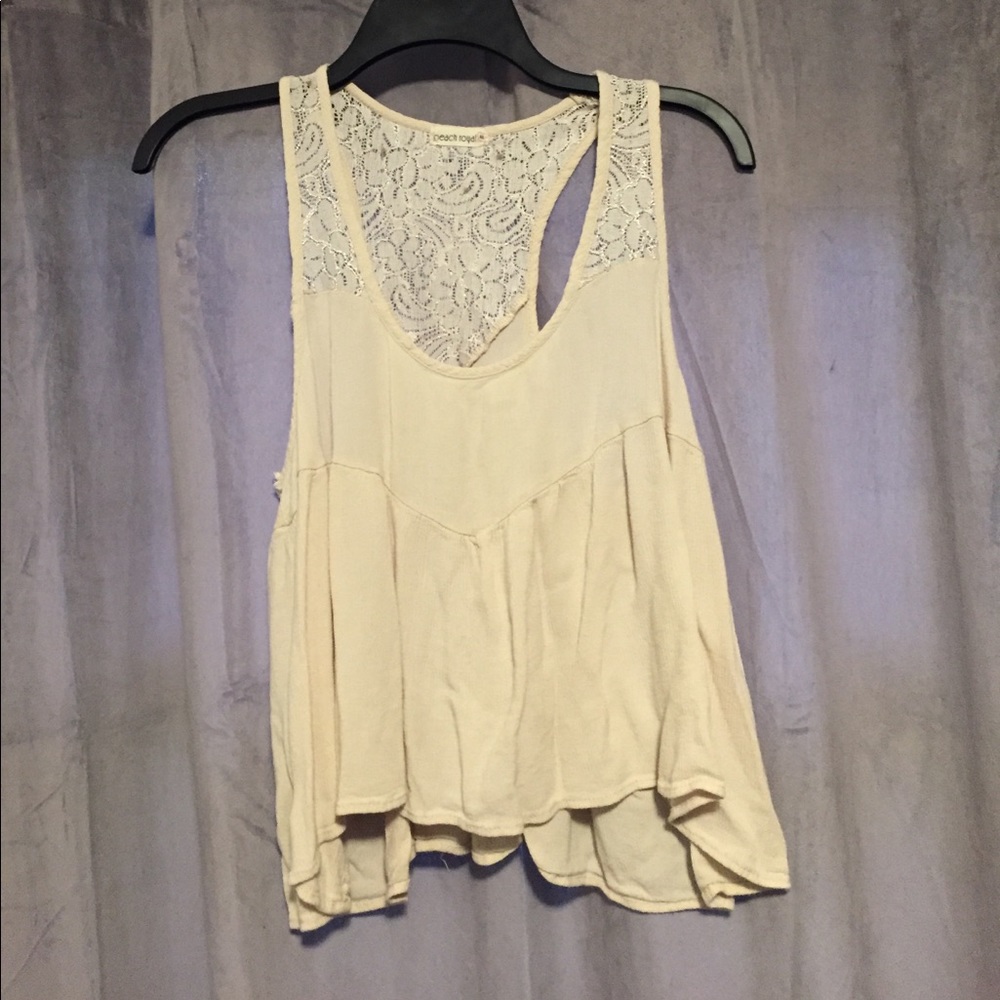 Cream tank top