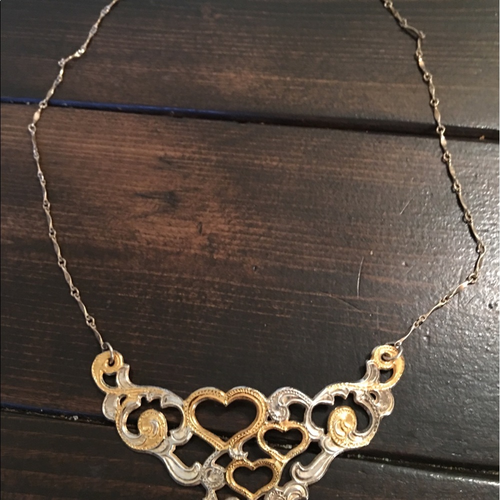 Beautiful Silver and Gold Heart Bracelet