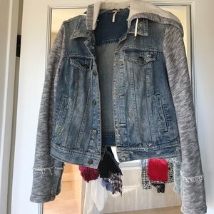 Free People Denim & Knit Jacket