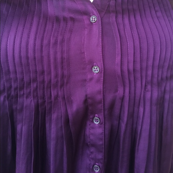 A Pea in the Pod rich mauve blouse - Picture 2 of 4