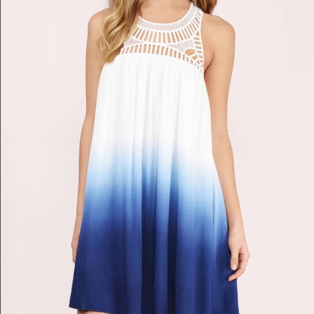Blue and White Ombré Dress