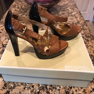 Michael Kors Brown and Black Heels