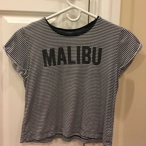 Black & White Striped Malibu T-Shirt