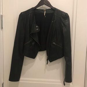 free people leather jacket