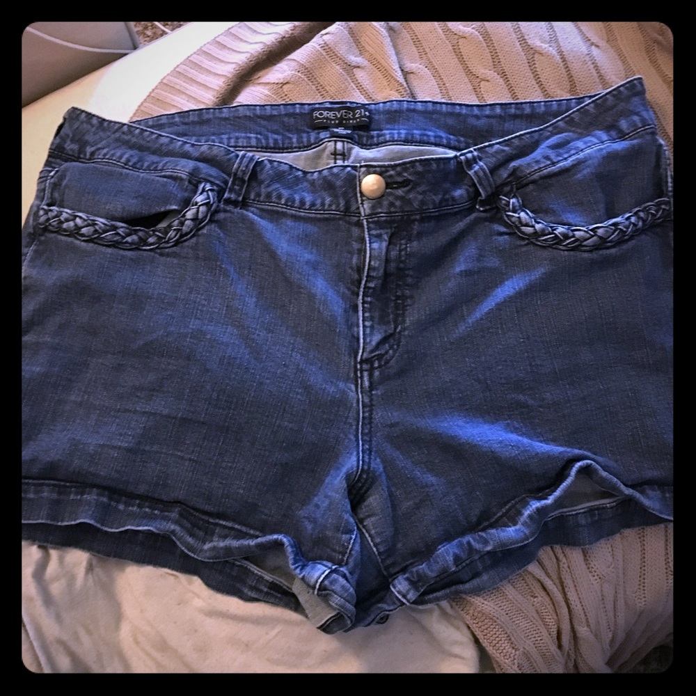 Forever 21 Braided Pocket Shorts