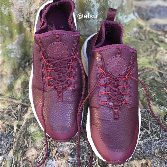 Nike Air Huarache Run Ultra PRM Burgundi WMNS - Picture 5 of 7