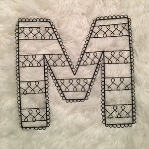 Pottery barn teen M letter