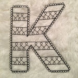 Pottery barn teen K letter