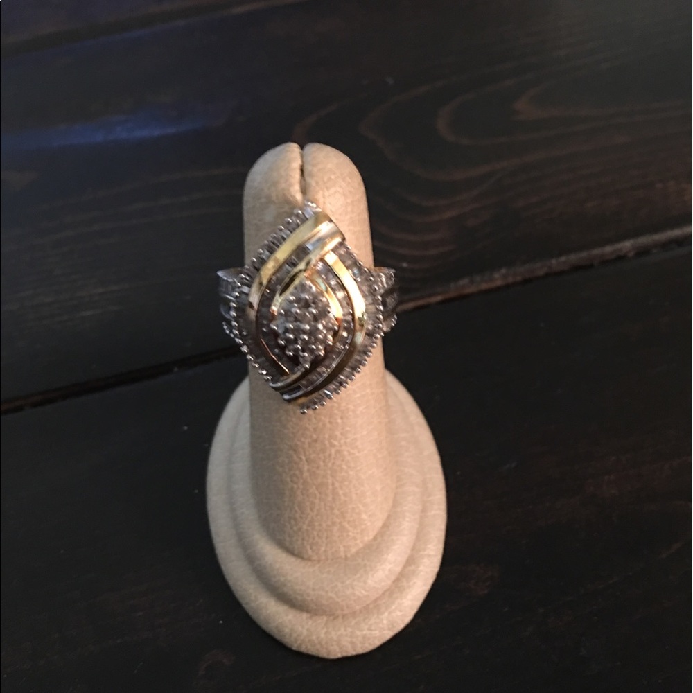 Gold Rhinestone Ring