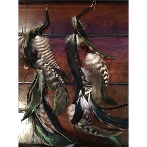Long Feather Earrings