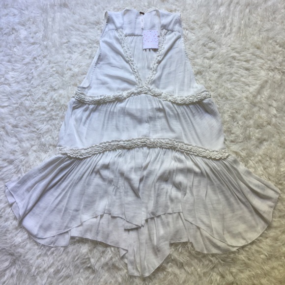 NWT [Free People] Sleeveless Plunge Neck Tunic XS - Picture 4 of 6