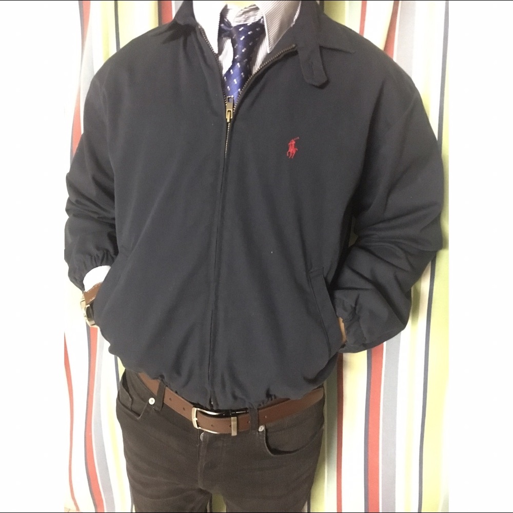 Polo light jacket size medium dark blue wind