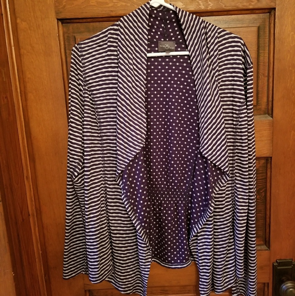 Market & Spruce Striped Cardigan