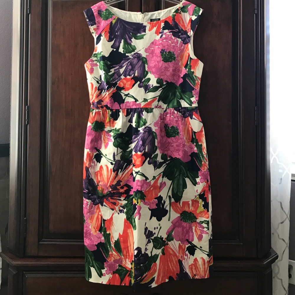 J.Crew Floral Sleeveless Dress