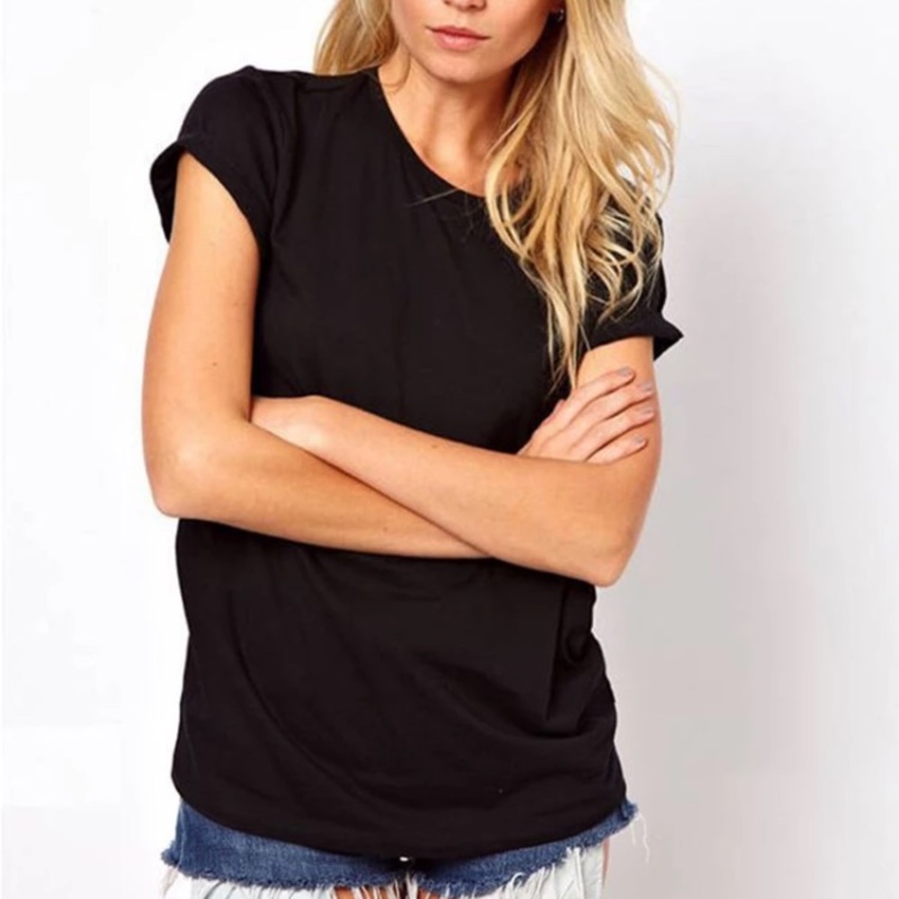 Black Wings Cut Out Tee - Picture 2 of 8