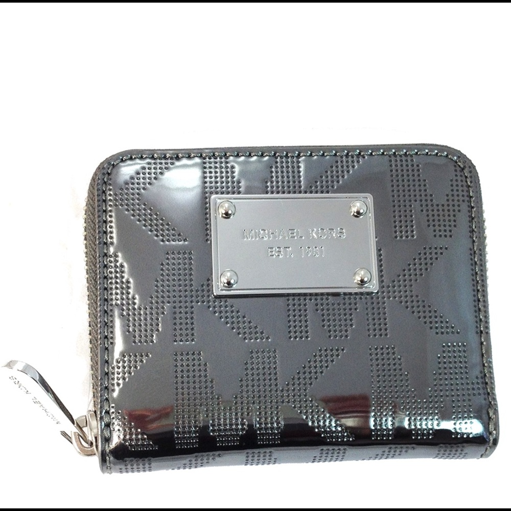 Michael Kors MK Signature Zip-Around Bifold Wallet