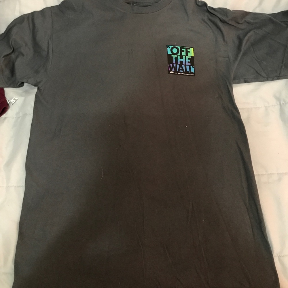 Dark grey vans tee