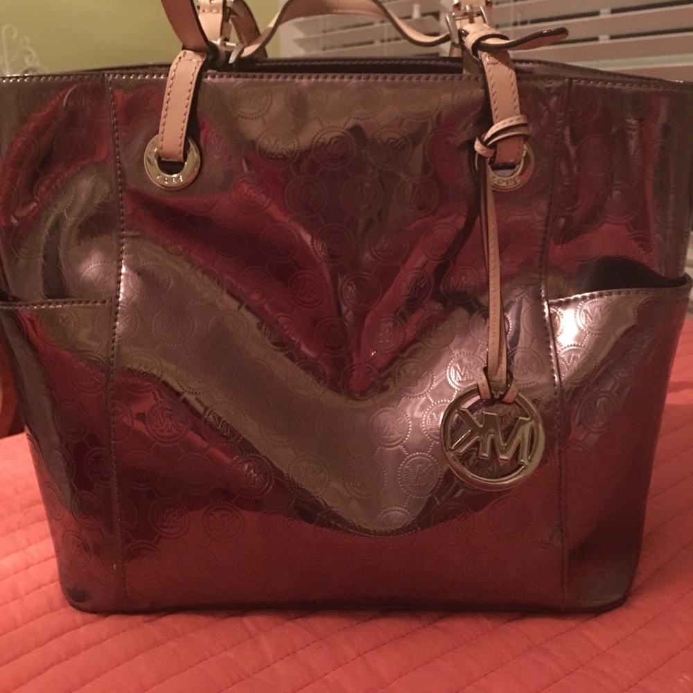 Michael Kors Jet Set Women's Nickel Tote