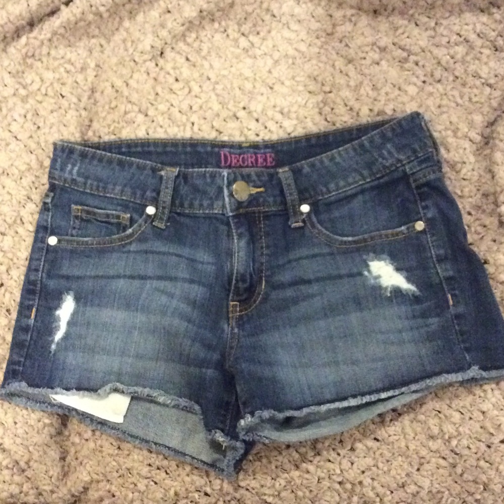 Denim shorts