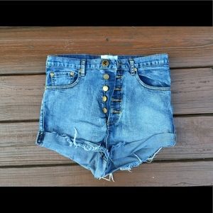 OneTeaspoon High-Rise Denim Shorts