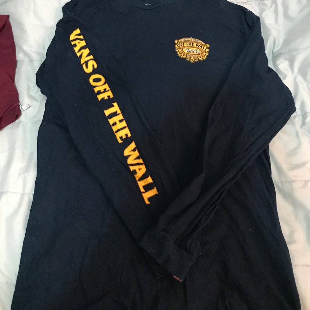 Navy blue men's long sleeve