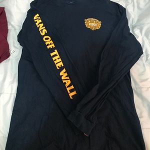 Navy blue men's long sleeve