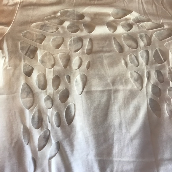 White Wing Cut Out Back Tee - Picture 3 of 4