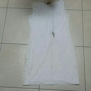 5 for $12 NEW Floral lace off white dress m