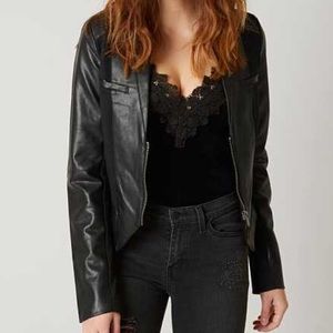 Be by Blanc Noir Faux Black Leather Jacket