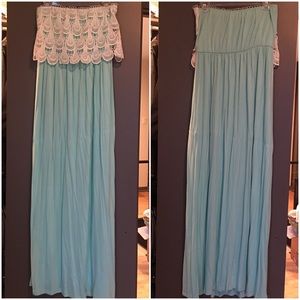 GORGEOUS Aqua Maxi, New With Tags!