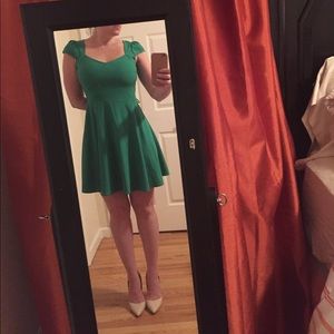 Green skater dress size medium