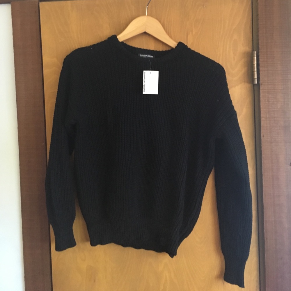 American Apparel Black Knit Sweater