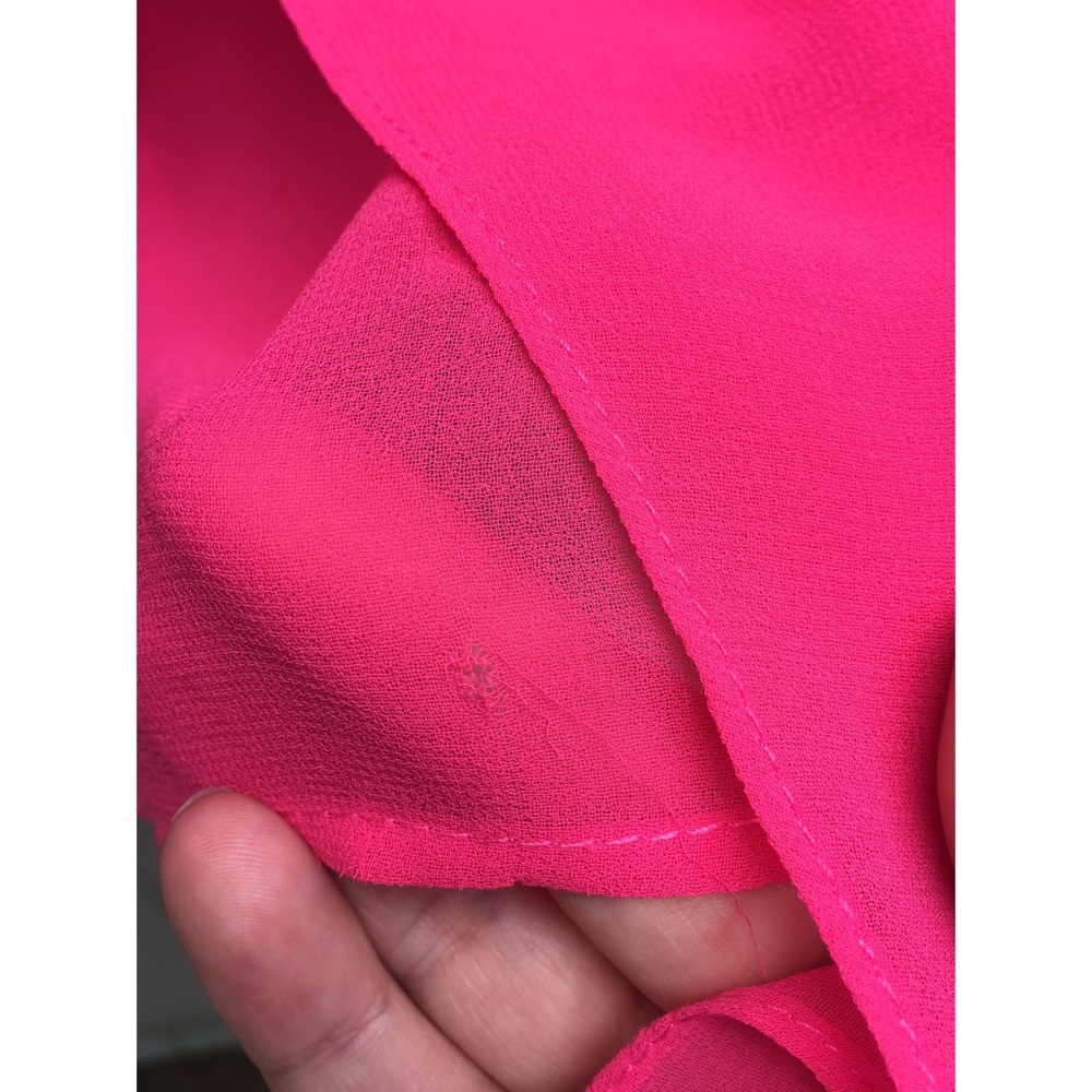 Zara Hot Pink Sleeveless Blouse - medium - Picture 5 of 7