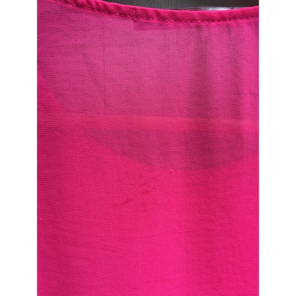 Zara Hot Pink Sleeveless Blouse - medium - Picture 4 of 7