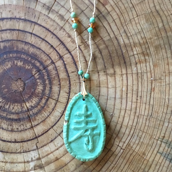 Anthropologie Jewelry - turquoise pendant necklace