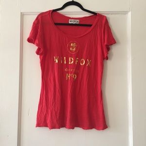 Red WILDFOX Tee No. 9