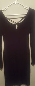 Black tight dress