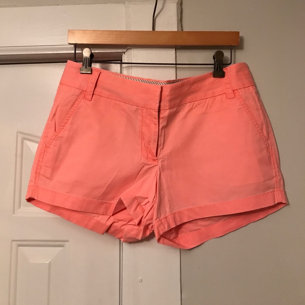 JCREW Coral Pink Chino Shorts