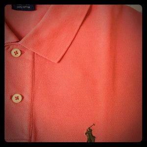Two Poloshirts in beige and apricot