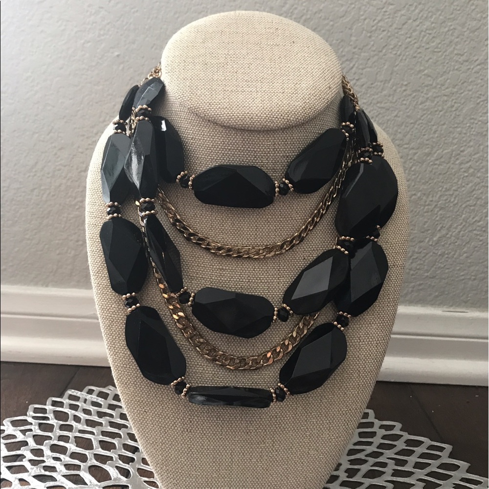 REDUCED! Bebe three chain necklace